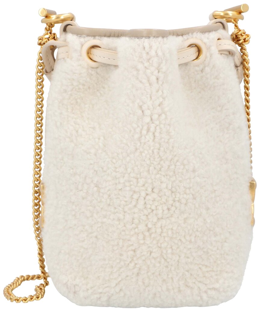 Chloé Chloe Marcie Micro Bucket Bag In White