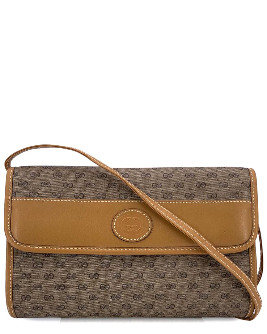 Gucci Beige Cotton Ophidia Shoulder Bag (authentic Pre-loved) In Neutral