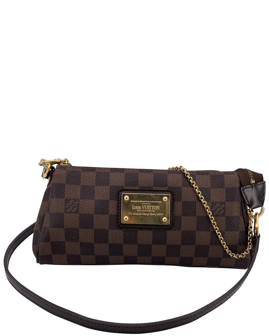 Pre-owned Louis Vuitton Brown Cotton Eva (authentic Pre-loved)