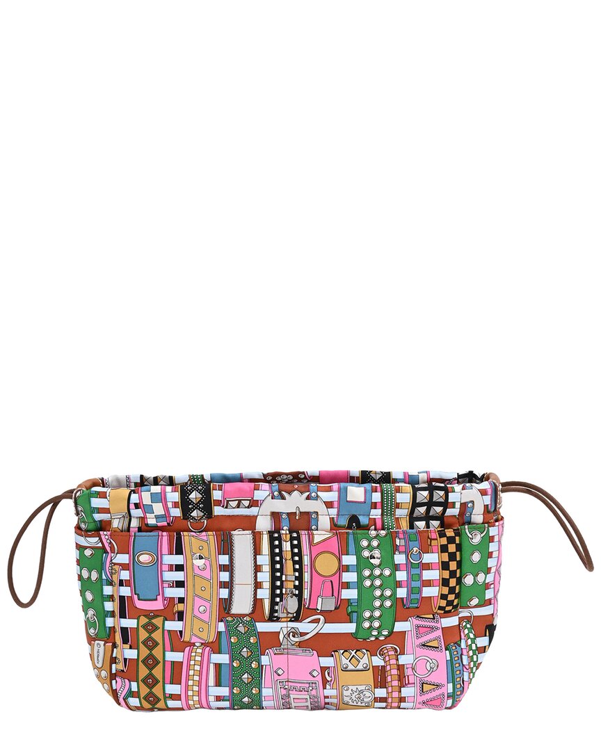 Pre-owned Hermes Hermès Multicolor Silk Fourbi 25 Pouch (authentic Pre-loved)