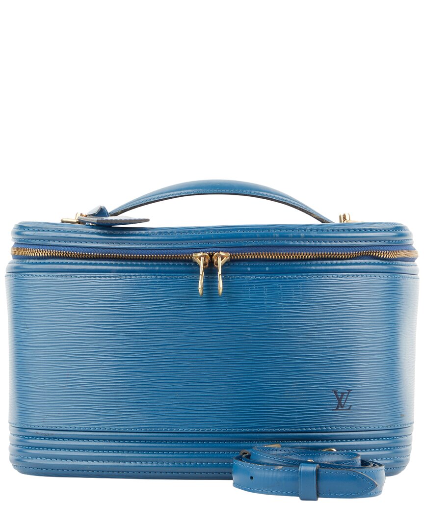Pre-owned Louis Vuitton Blue Epi Leather Nice With Strap (authentic Pre-loved)