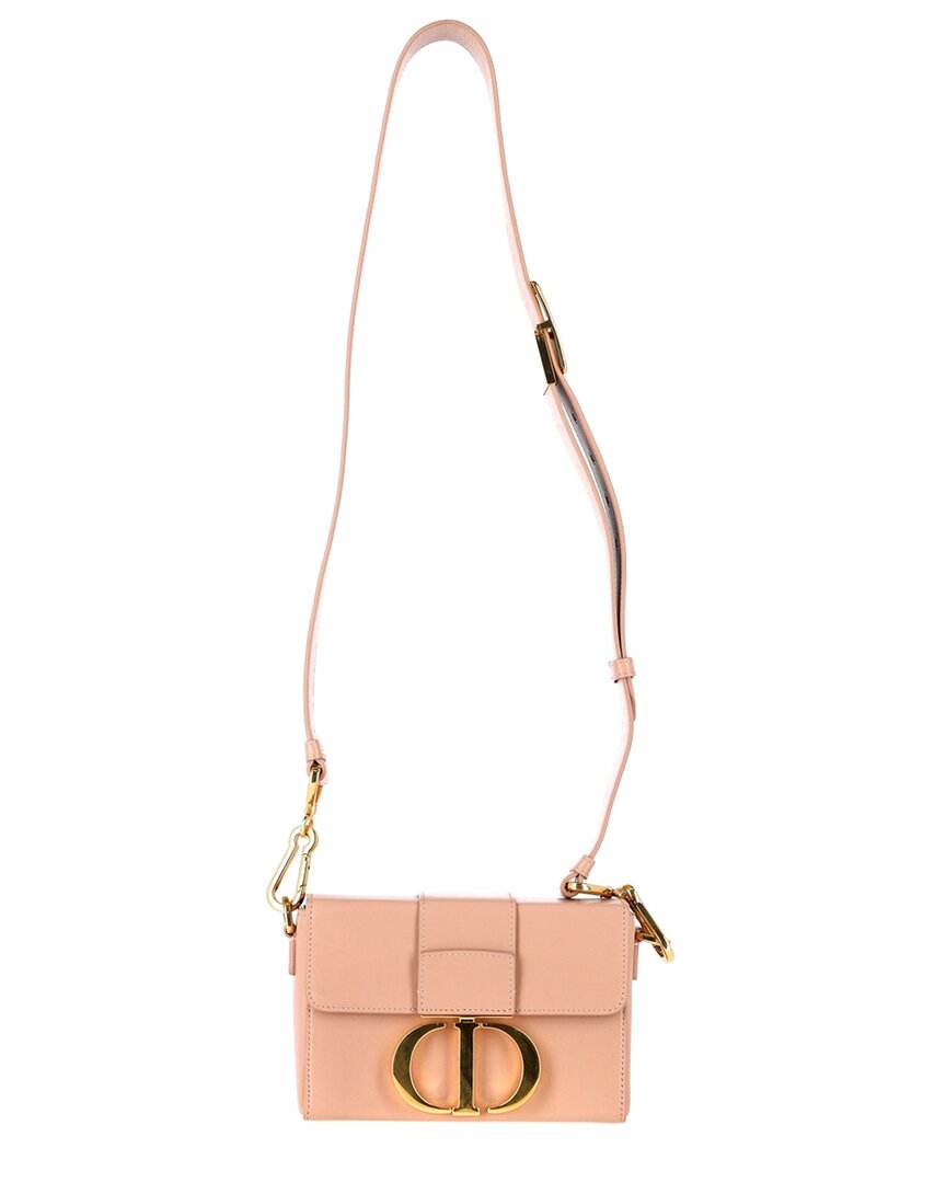 Dior Pastel Pink Leather Micro 30 Montaigne Flap Bag (authentic Pre-loved)