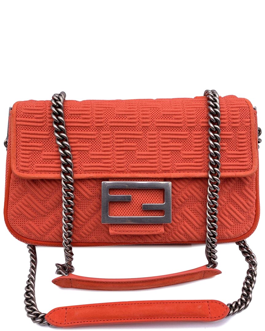 Fendi Orange Cotton Crossbody (authentic Pre-loved)