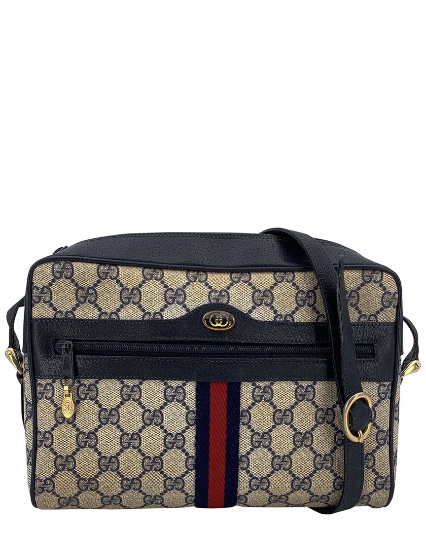 Gucci Blue Cotton Ophidia Crossbody (authentic Pre-loved)