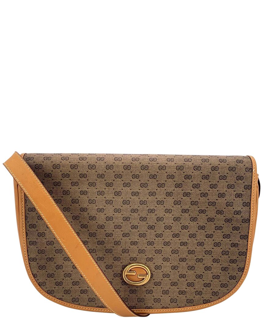 Gucci Beige Cotton Ophidia Shoulder Bag (authentic Pre-loved)