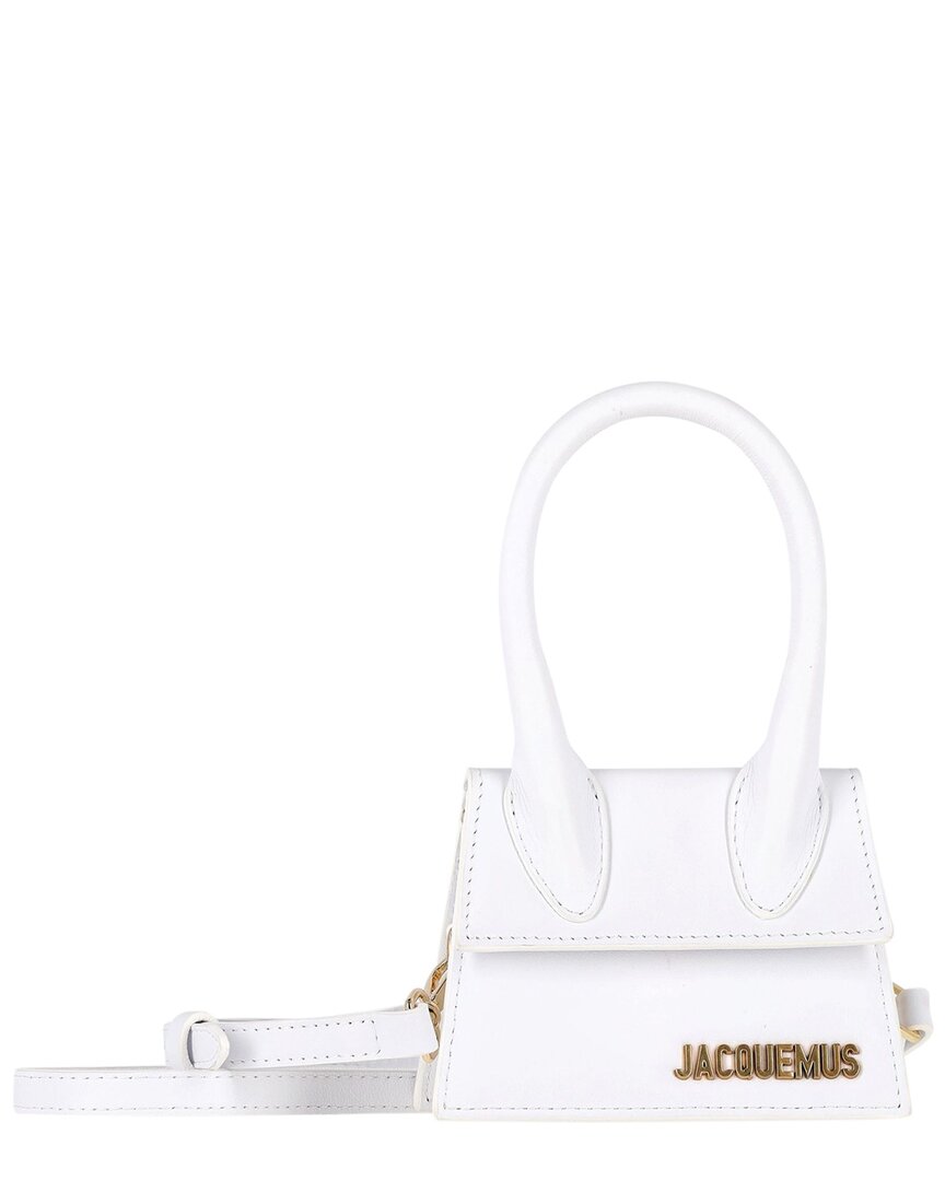 Jacquemus Ecru Sheep Leather Le Chiquito Mini Bag (authentic Pre-loved) In White