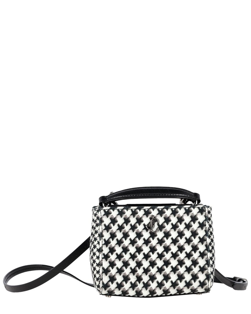 Jimmy Choo Multicolor Wool Varenne Houndstooth-print Mini Top-handle Bag  (authentic Pre-loved)