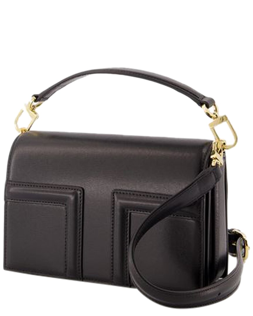 Totême Toteme Black Calfskin Mini-t Flap Bag, Never Carried (authentic Pre-loved)