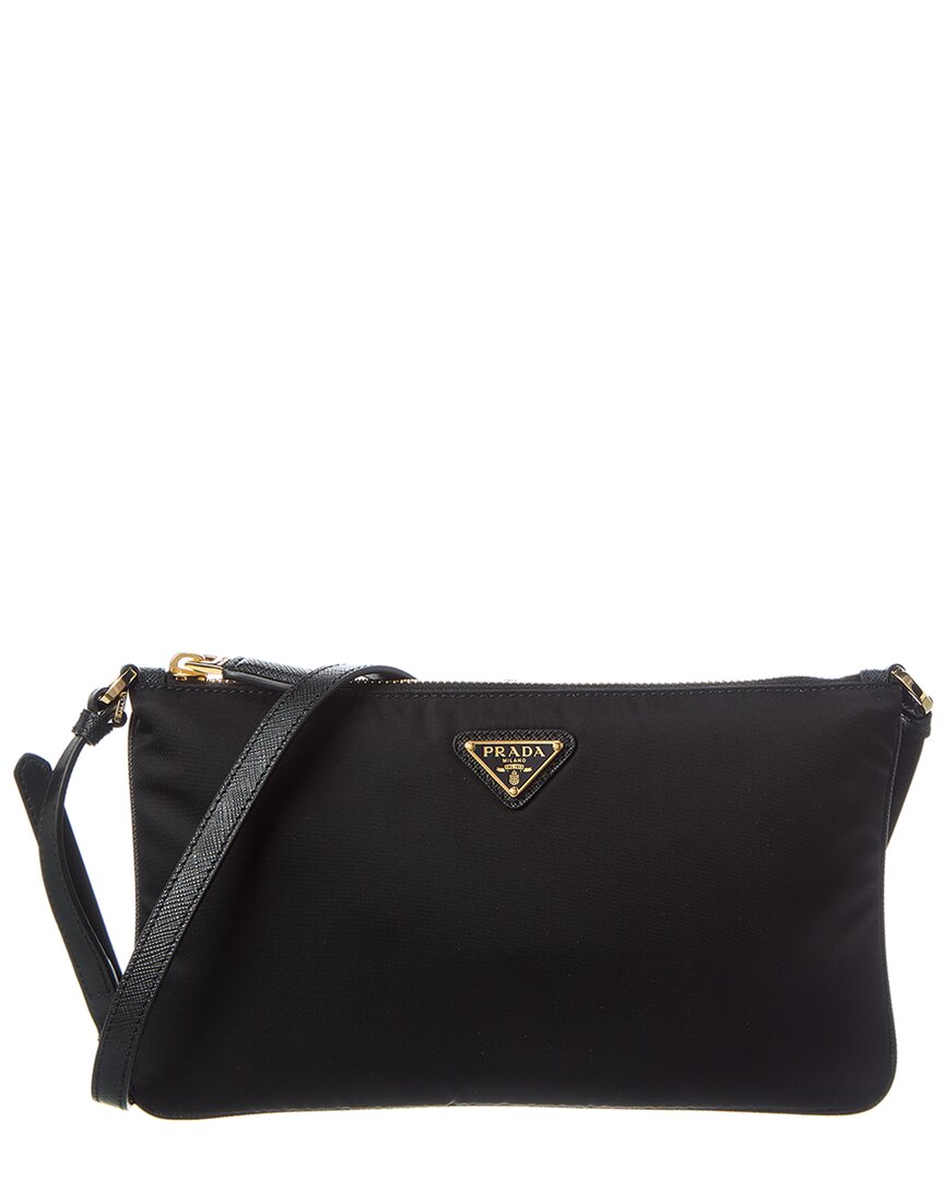 Prada Re-nylon Pouch In Black