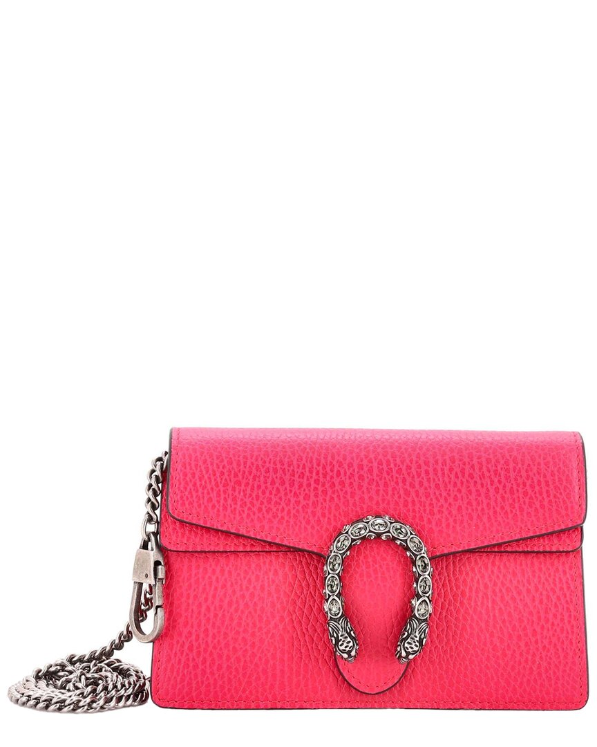 Gucci Pink Sheep Leather Dionysus Bag Super Mini (authentic Pre-loved)