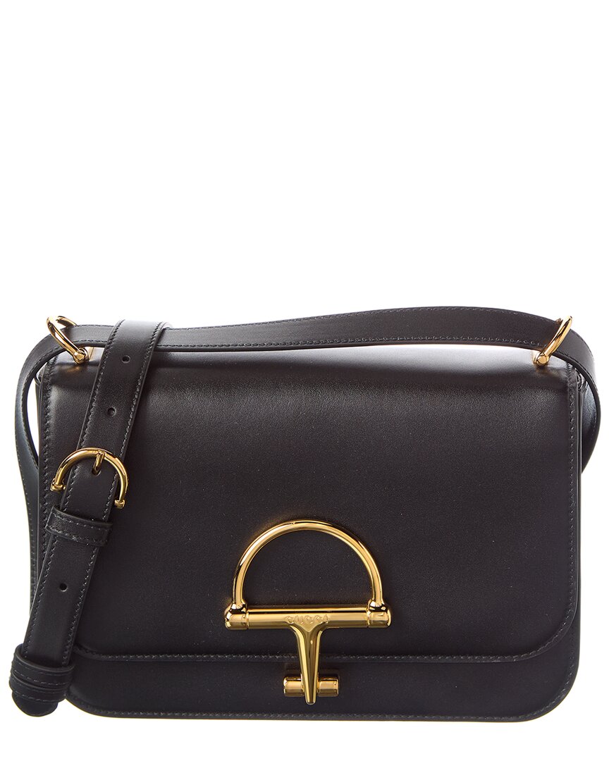 Gucci Siena Small Leather Shoulder Bag In Black