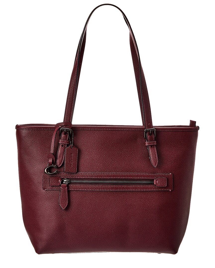 Coach Taylor Leather Tote In Red | ModeSens