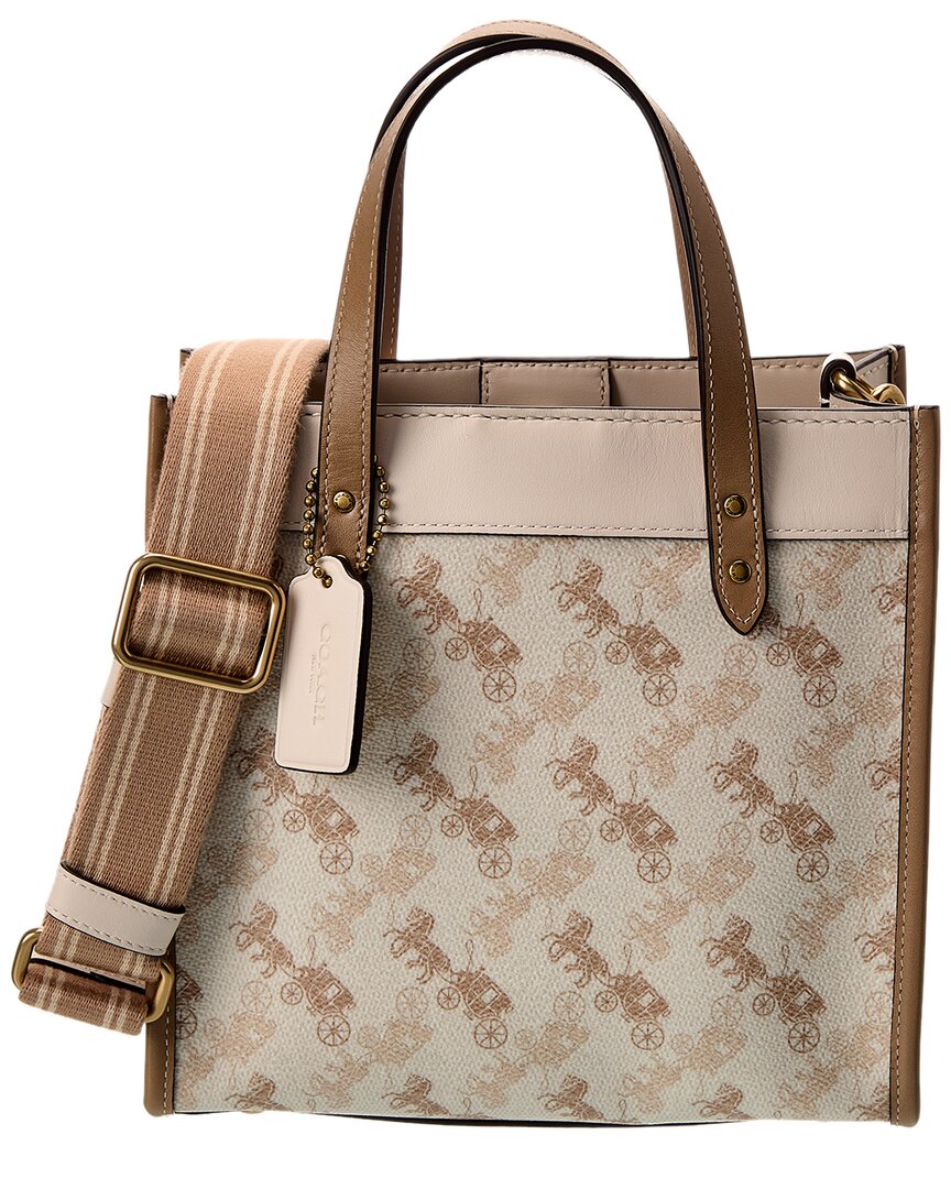 Coach X Mint And Serf Coated Canvas Signature Print Field Tote