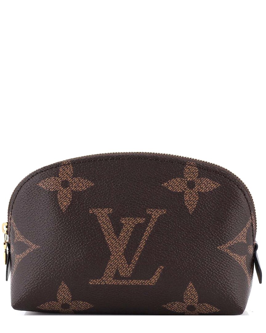 Pre-owned Louis Vuitton Cosmetic Pouch Reverse Monogram Giant (authentic Pre-loved)