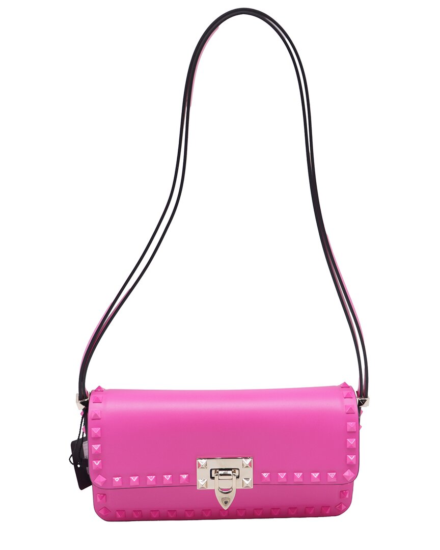 Valentino Garavani Valentino Rockstud23 East-west Shoulder Bag (authentic Pre-loved) In Pink