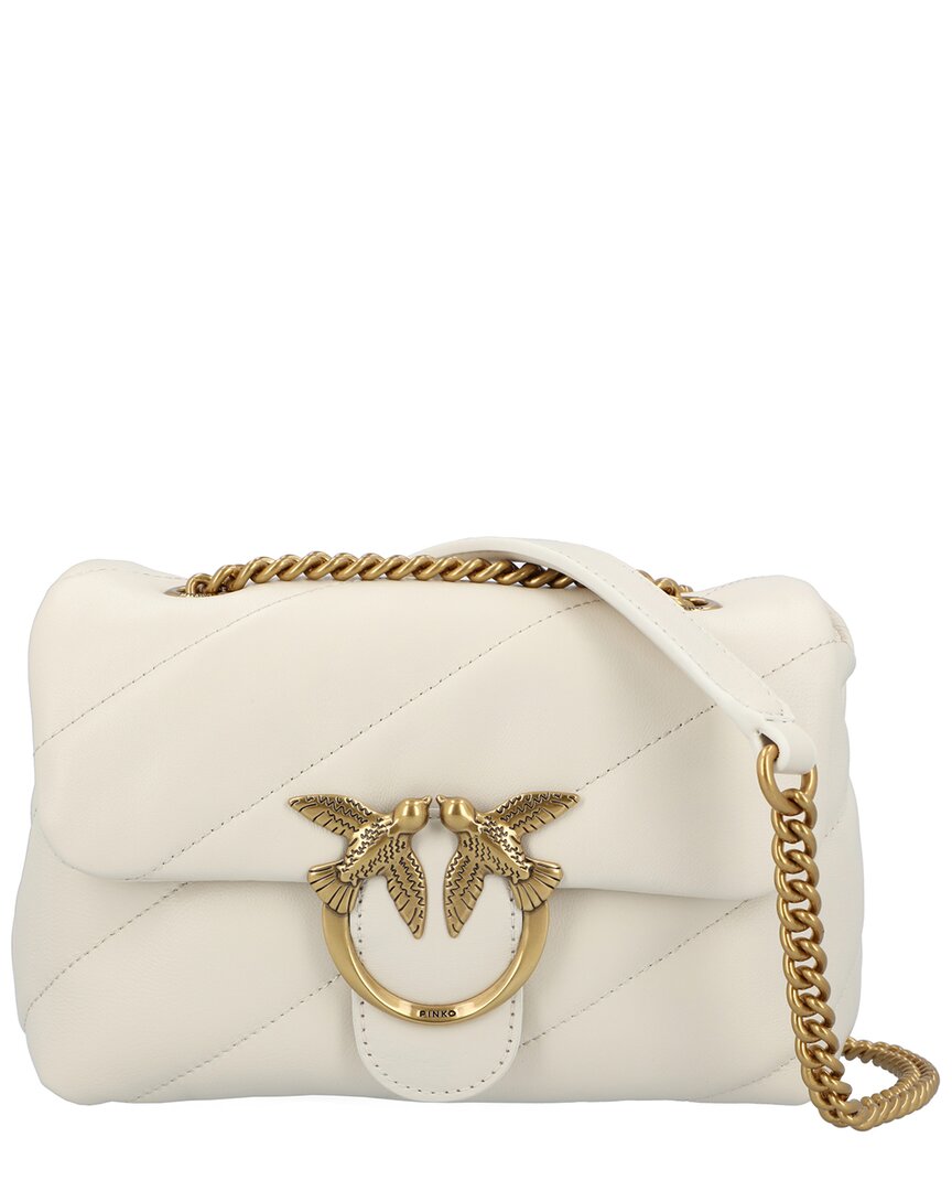 Pinko Designer Handbags Baby Love Bag Puff Maxi Quilt Bag In White
