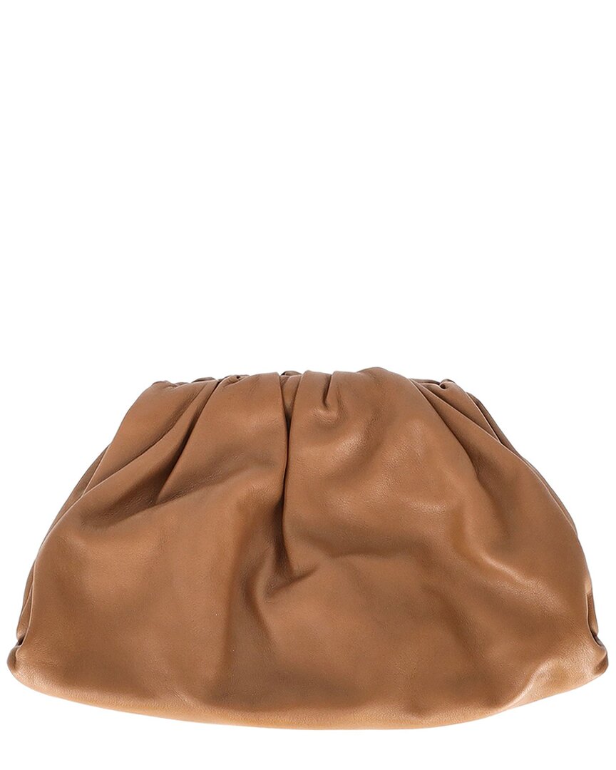 Bottega Veneta Ochre Sheep Leather Pouch (authentic Pre-loved)