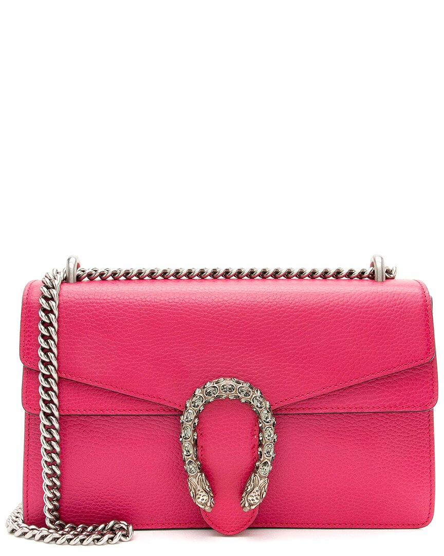 Gucci Pink Leather Crystal Dionysus Medium Shoulder Bag (authentic Pre-loved)