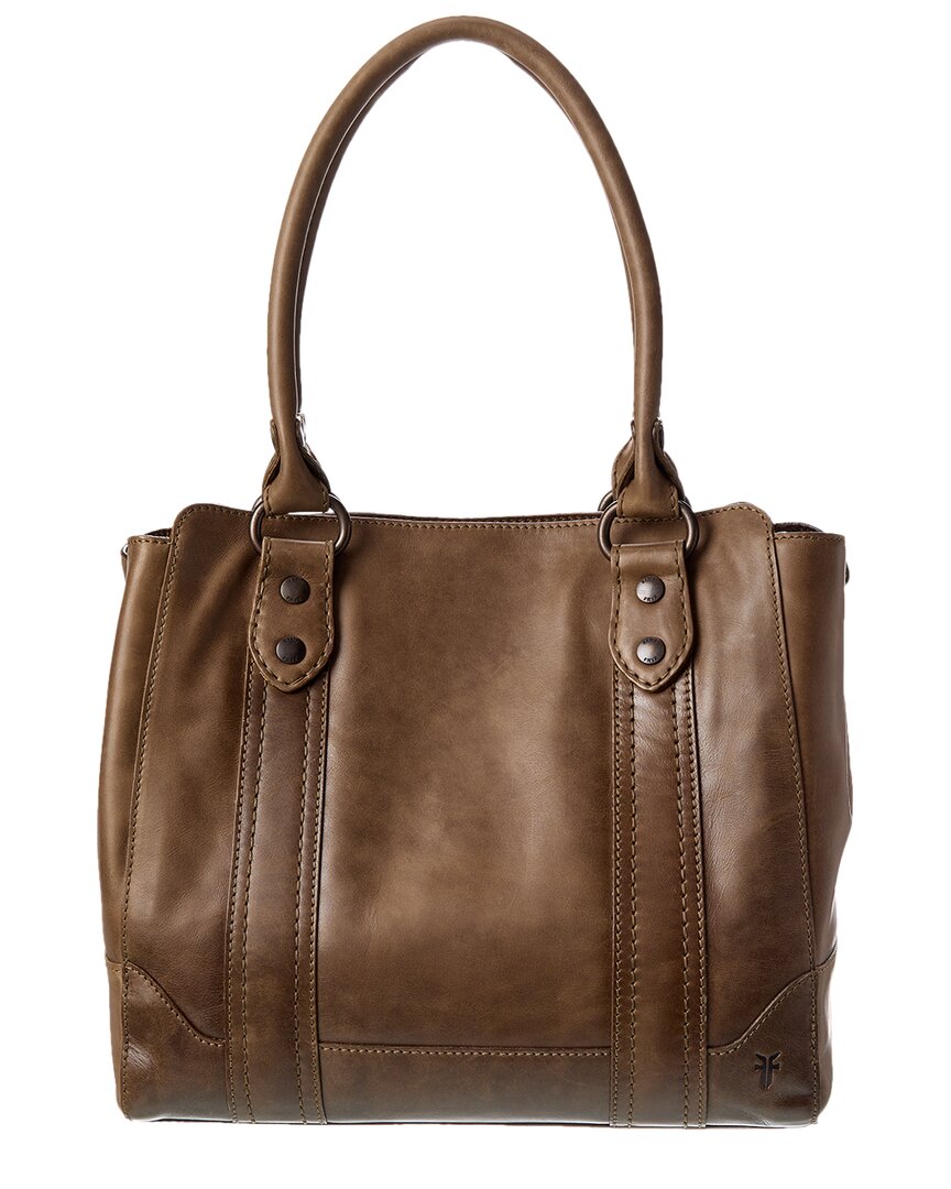Frye Melissa Leather Tote In Green