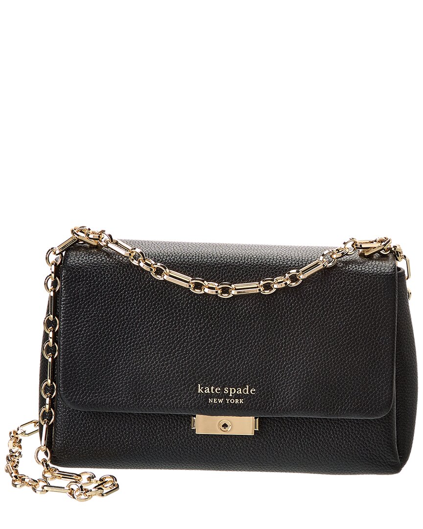 Kate Spade Carlyle Medium Pebbled-leather Shoulder Bag In Black | ModeSens