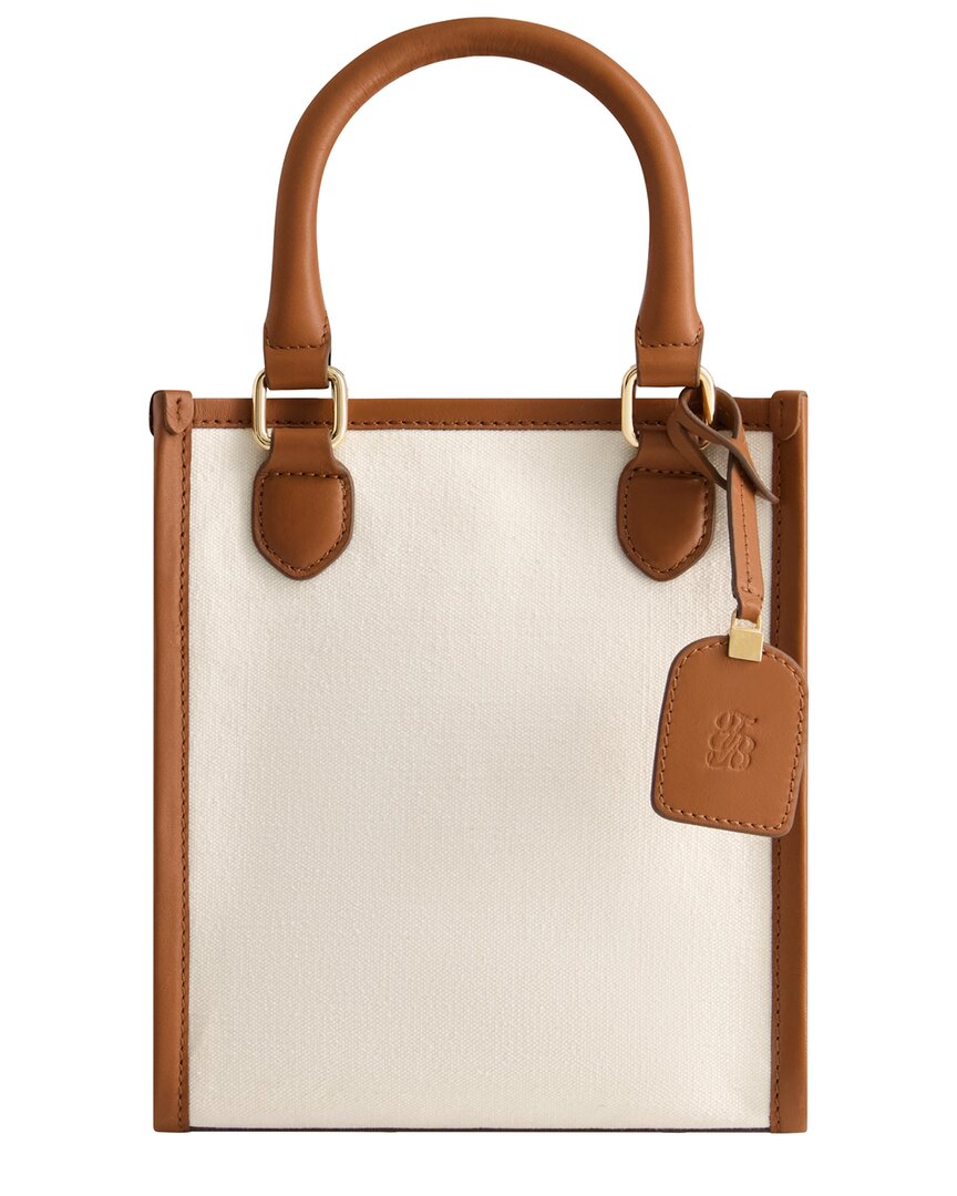 Tommy Bahama Solid North/south Canvas Tote In Tan