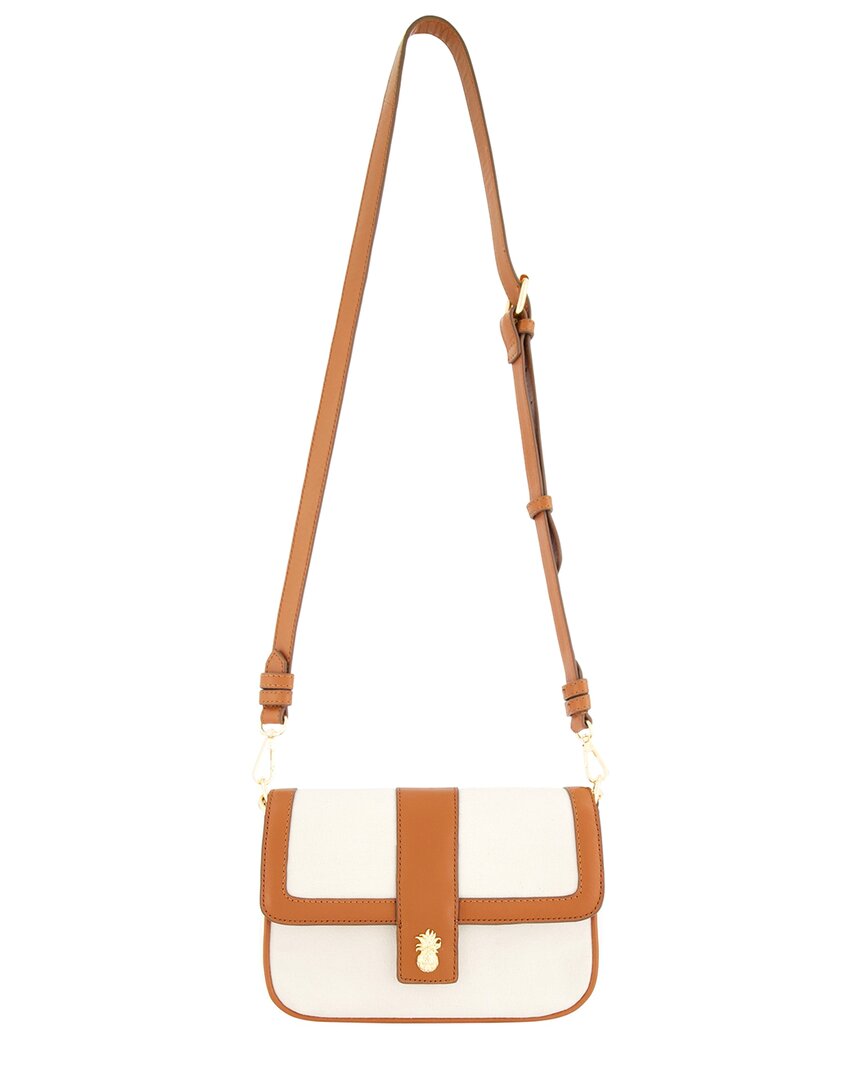 Tommy Bahama Solid Canvas Crossbody In Brown