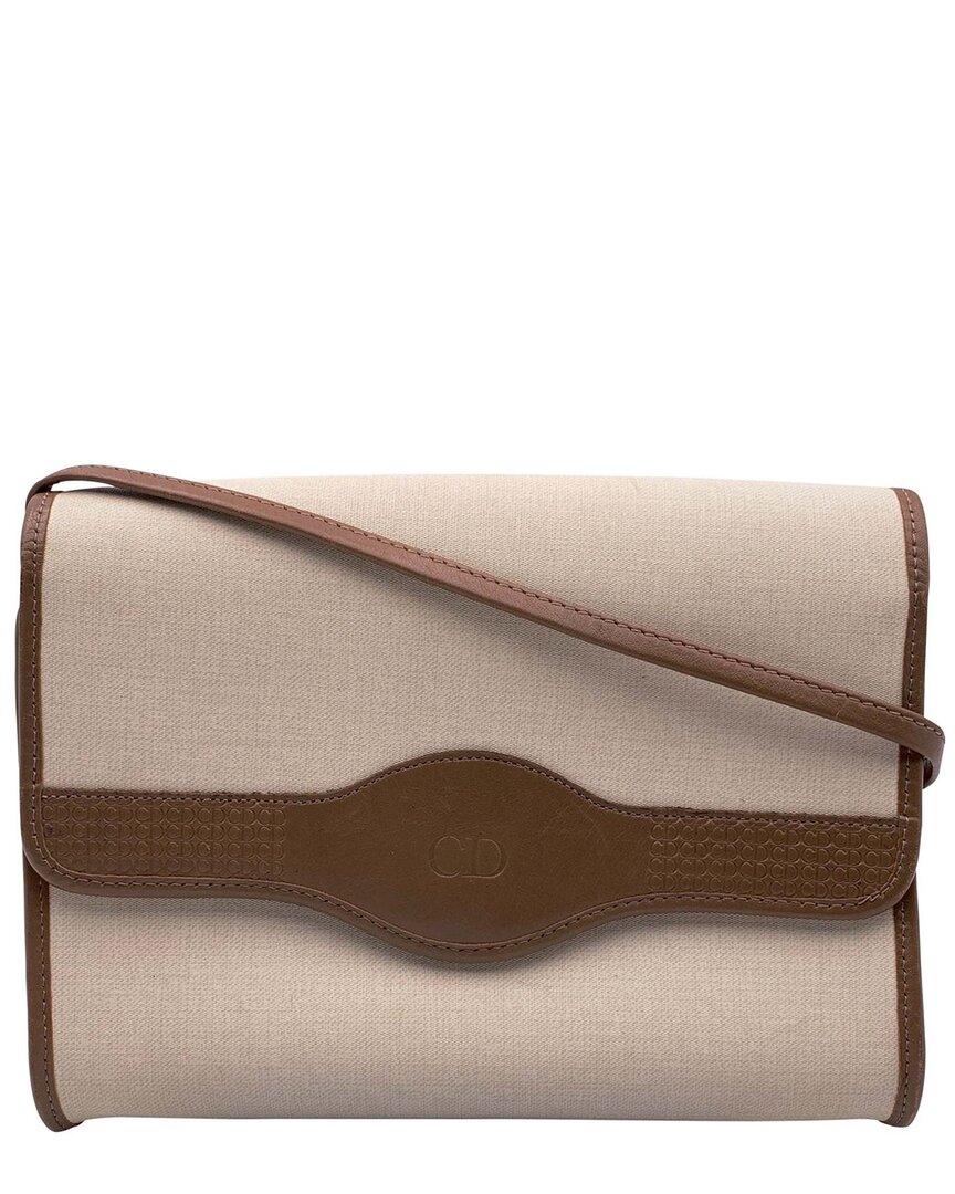 Dior Beige Cotton Crossbody (authentic Pre-loved)
