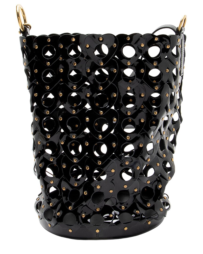 Saint Laurent Black Patent Leather Seau Coeur Bucket Bag (authentic Pre-loved)