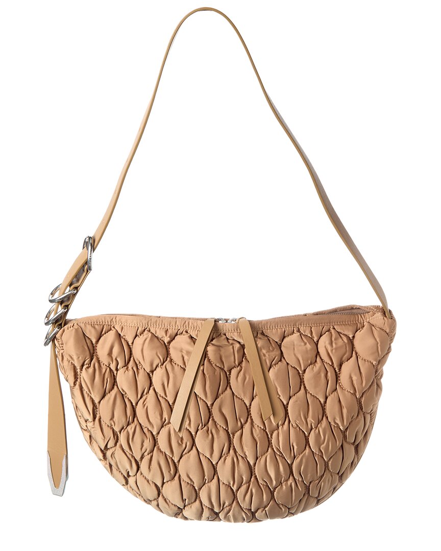 Rag & Bone Quilted Spire Mini Hobo In Beige