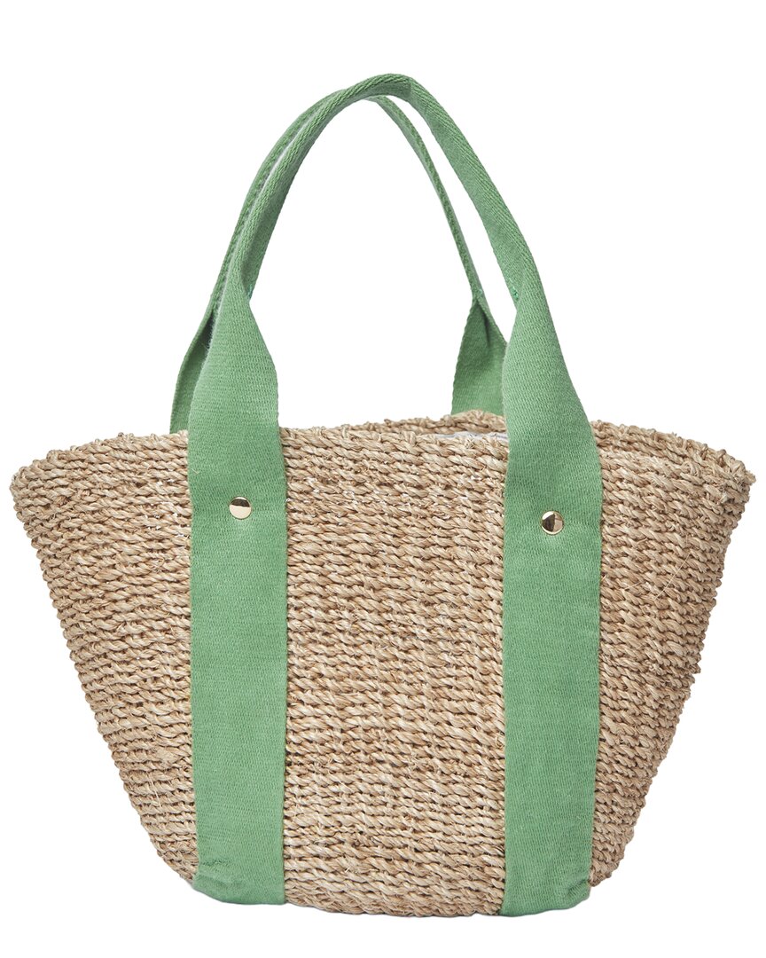 Kayu Mini Toci Straw Tote In Brown
