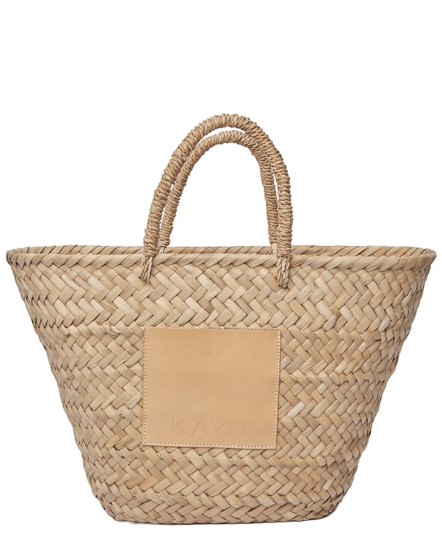 Kayu Francisca Straw Tote In Brown