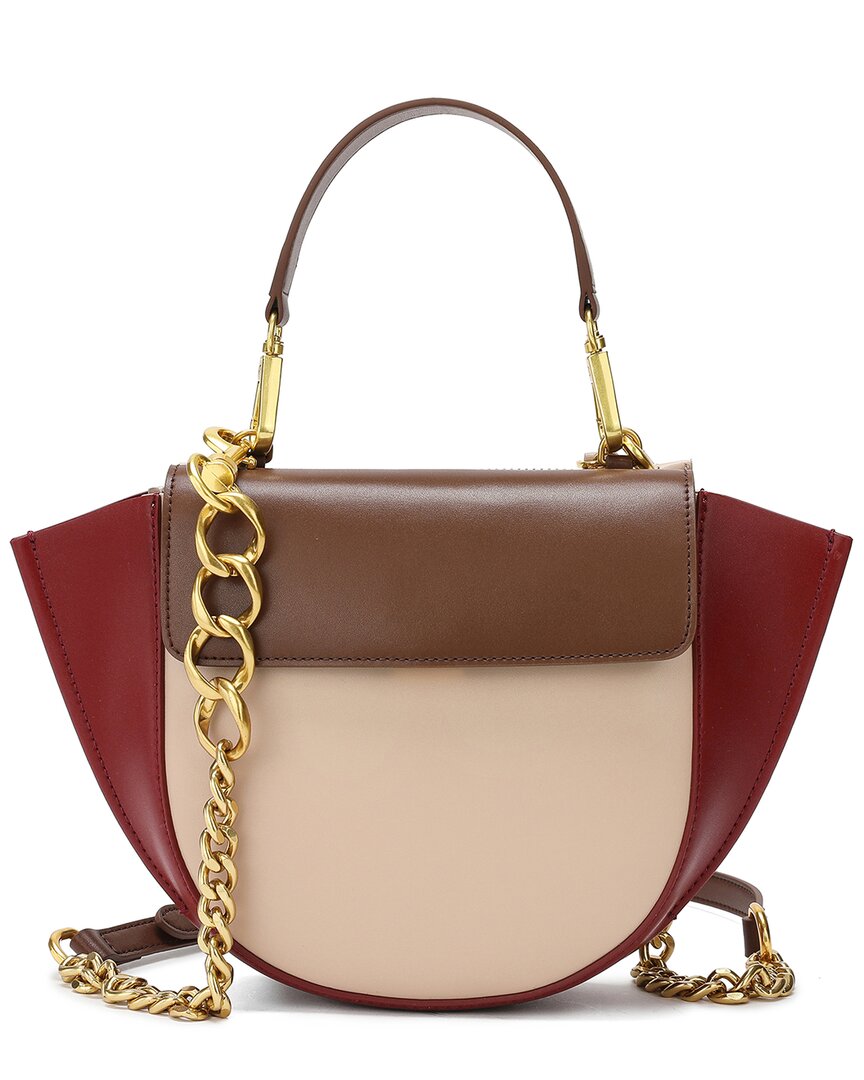 Tiffany & Fred Paris Full-grain Leather Top-handle Crossbody
