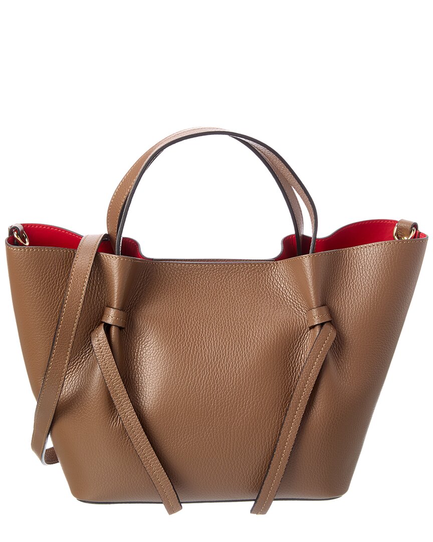 Isabella Rossetti Emma27 Leather Tote In Taupe