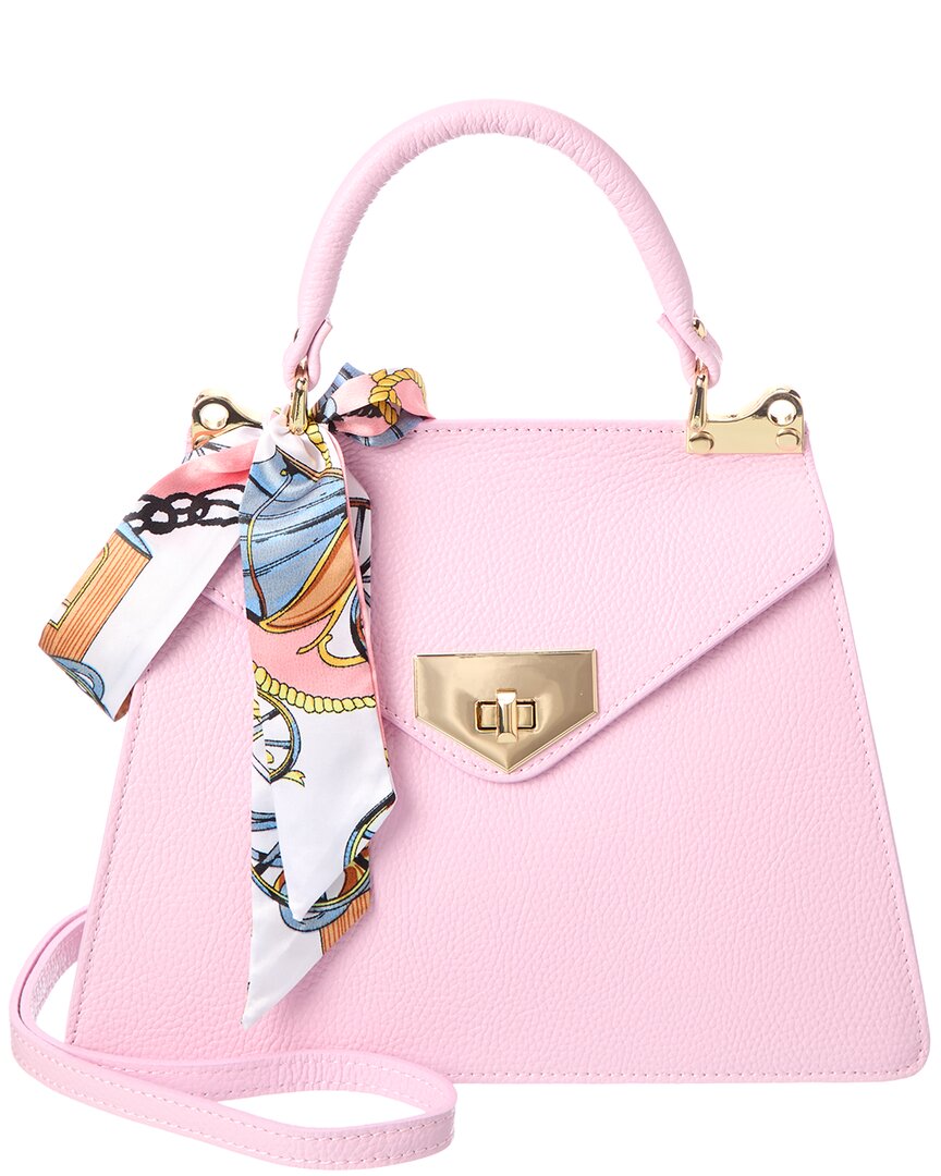 Isabella Rossetti Maxine27 Leather Satchel In Pink