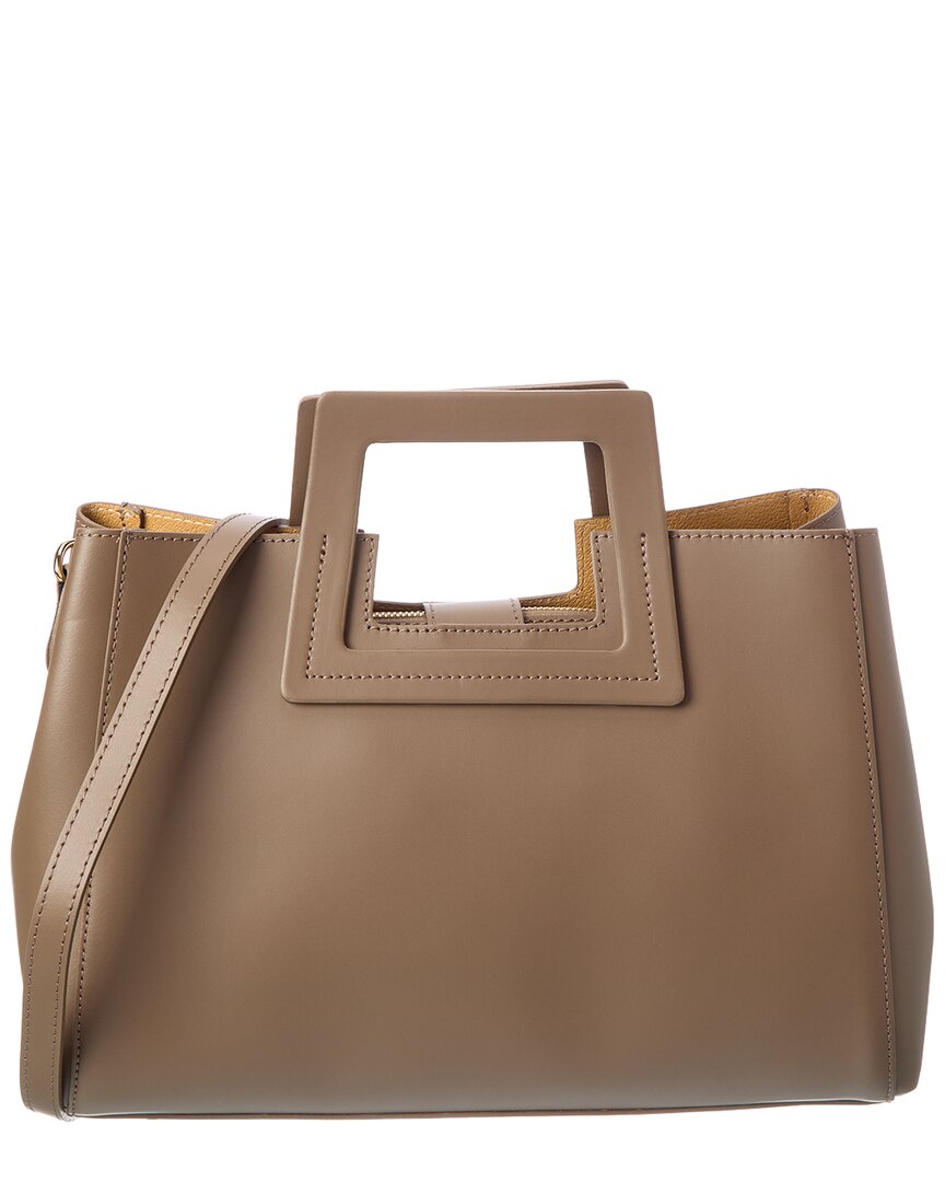 Isabella Rossetti Yara27 Leather Tote In Taupe