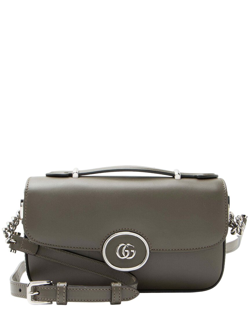 Gucci Green Calfskin Petite Gg Mini Shoulder Bag (authentic Pre-loved)