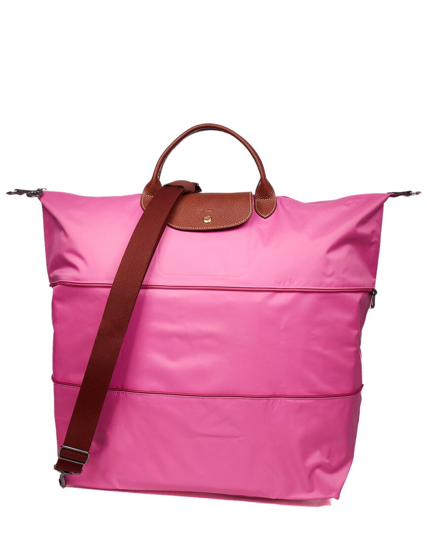 Longchamp Pink Nylon and Leather Le Pliage Tote Longchamp