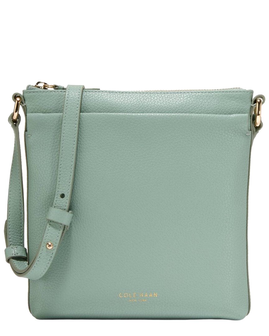 Cole Haan Emily Leather Crossbody In Green