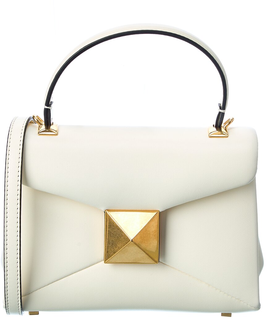 Valentino Garavani One Stud Mini Quilted-leather Shoulder Bag In White