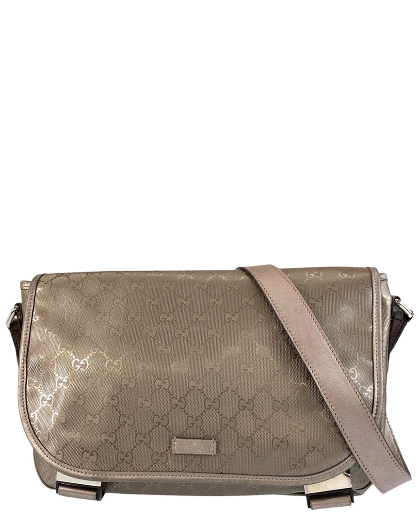 Gucci Brown Gg Imprime Messenger Bag (authentic Pre-loved)