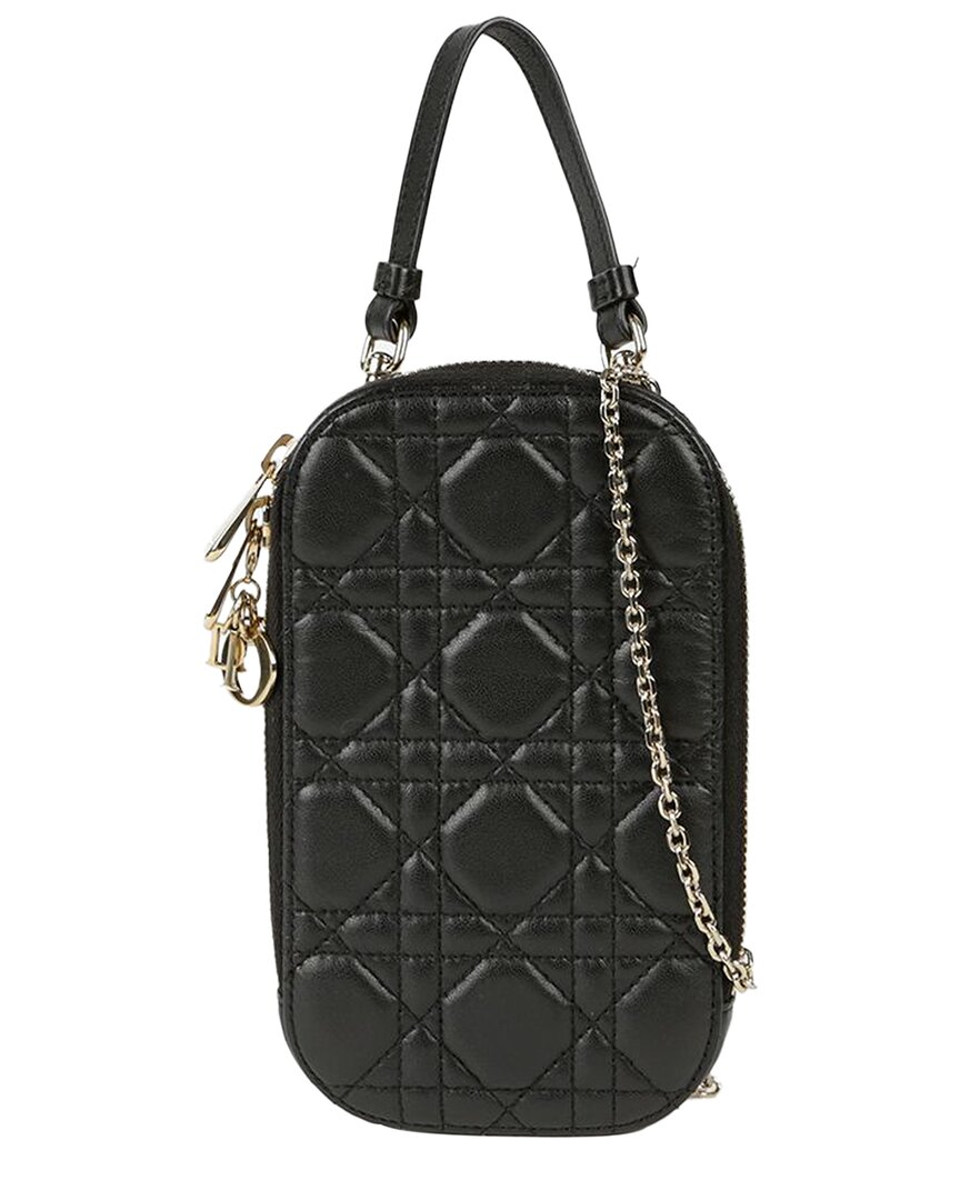 Dior Lady Mobile Phone Holder Tote And Shoulder Bag (authentic Pre-loved)