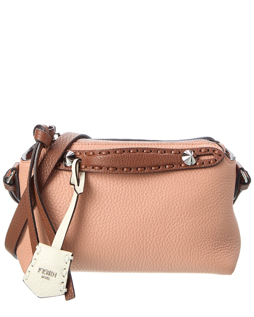 Fendi By The Way Selleria Mini Leather Satchel In Sand