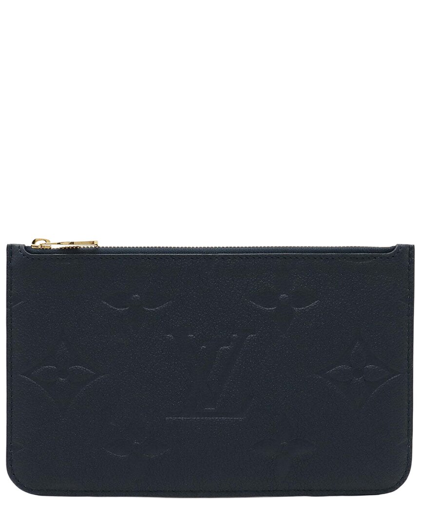 Louis Vuitton Blue Monogram Empreinte Pouch (authentic Pre-loved)
