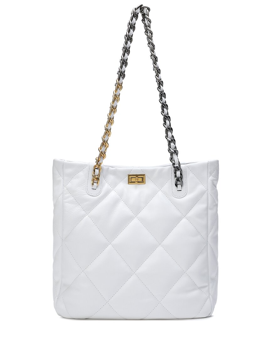 TIFFANY & FRED TIFFANY & FRED PARIS QUILTED LEATHER TOTE
