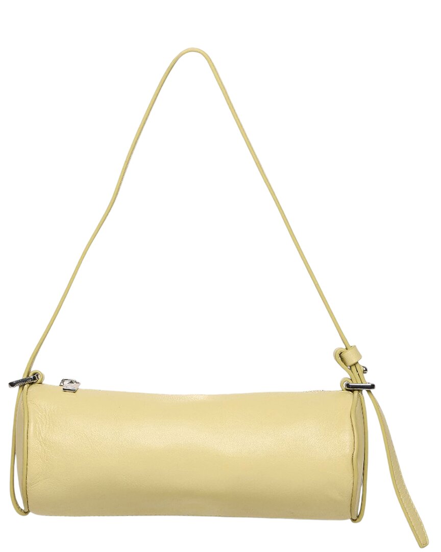 Walter Baker Quinn Barrel Leather Satchel In Green