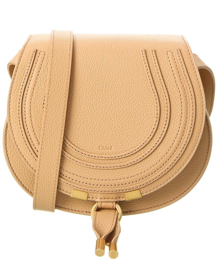 Chloe Small Marcie Saddle Bag in Yellow