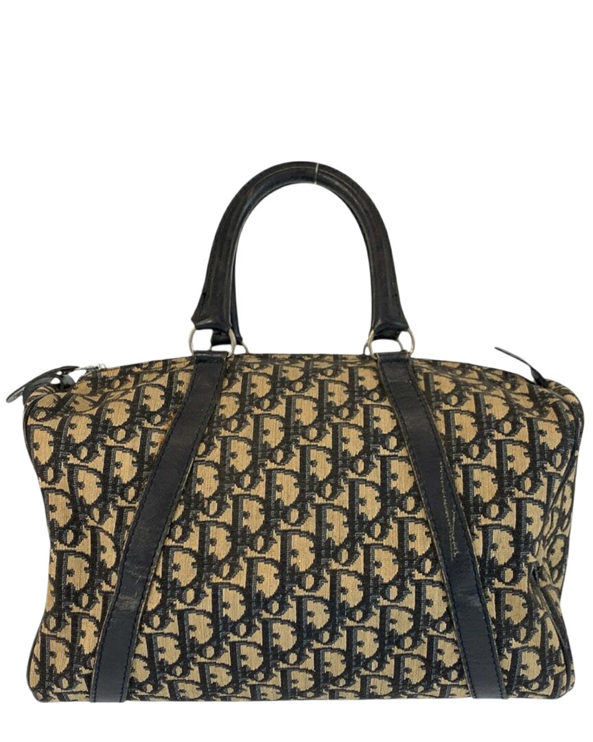 Dior Blue Others Trotter Handbag (authentic Pre-loved) In Black