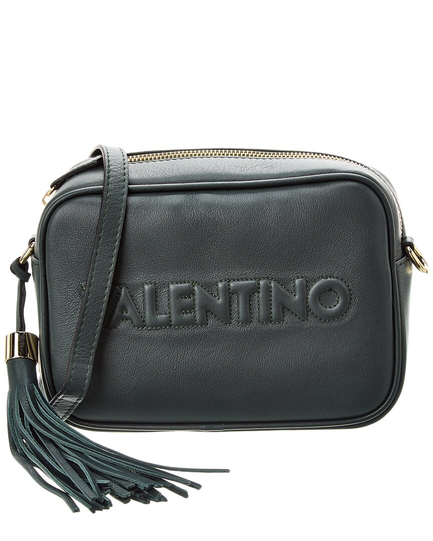 Valentino By Mario Valentino Mia Embossed Leather Crossbody In Green
