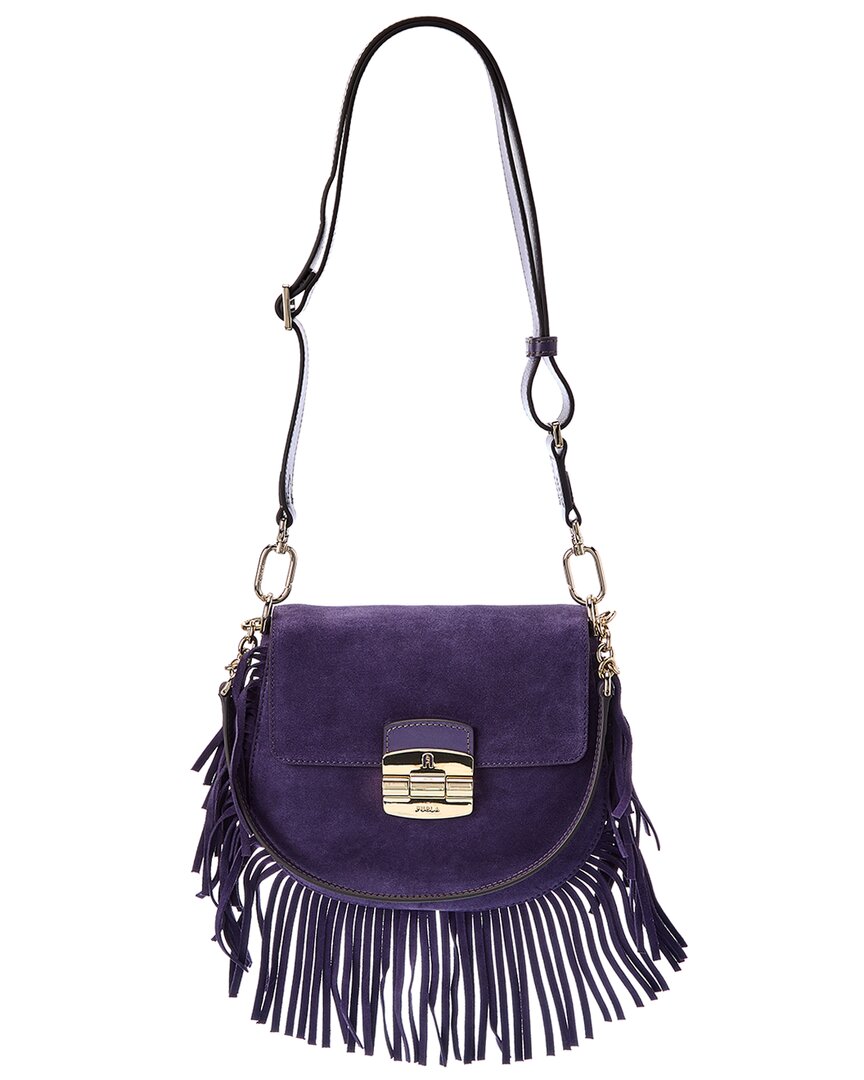 Furla leather shoulder bag - Purple