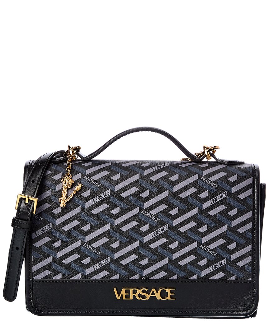 Womens Greca Signature Bag  Versace La Greca Signature Tote Bag